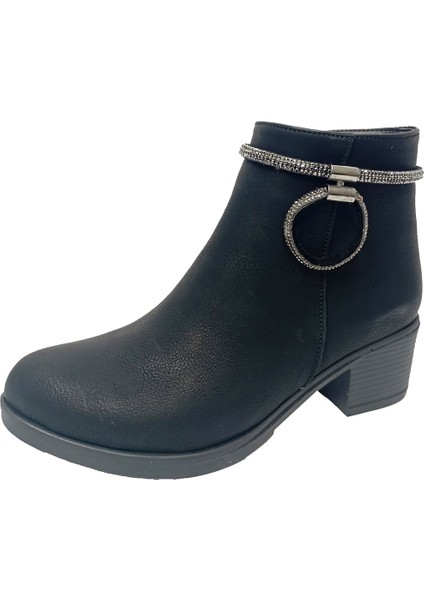 Fix 9305 Yağlı Deri Trend Fashion Fermuarlı Kadın Bot