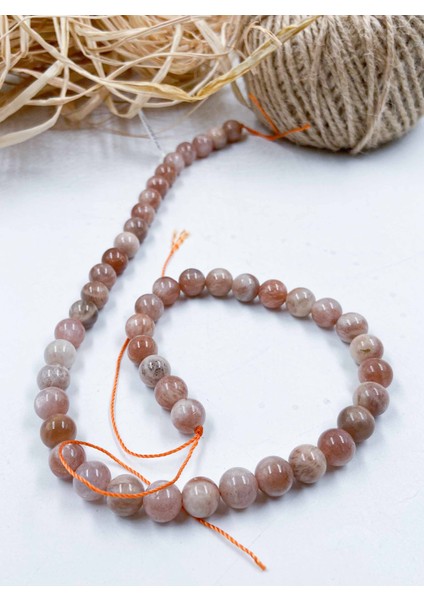 Güneş Taşı Küre Kesim 8 mm Doğal Taş Dizi