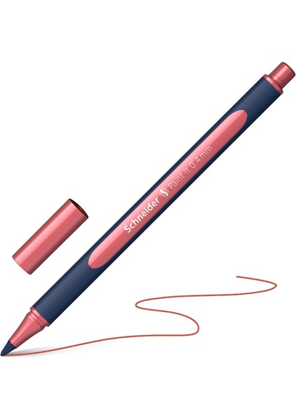 Paint-It 050 Metalik Rollerball Tükenmez Kalem 0.4 mm Kırmızı