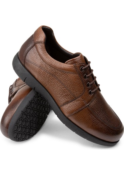 Hakiki Deri Taba Rengi Günlük Erkek Ayakkabı modelleri