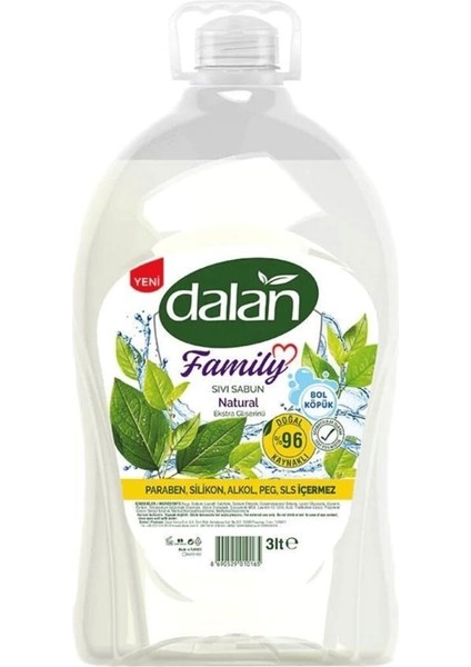 Family Sıvı Sabun Natural 3 Lt x 4 Adet