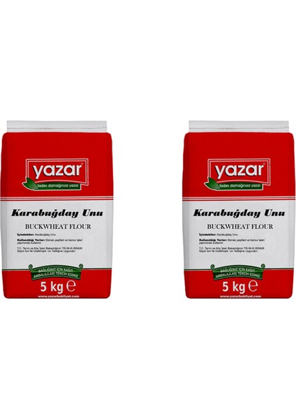 Taş Değirmende Öğütülmüş Karabuğday Unu 5 kg x 2 Paket