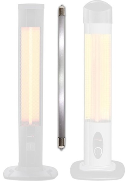 53CM Dikey Soba Camı Ampül CAM+2000W Rezistans Tam Set Kule Tip Infrared Isıtıcı Için Orjinal Tamset
