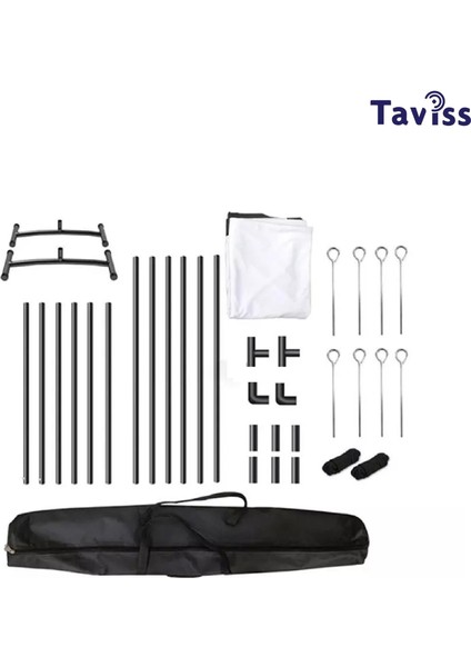 TAVİSS 120 İnç 276X157 cm Standlı Açık Alan Projeksiyon Perdesi