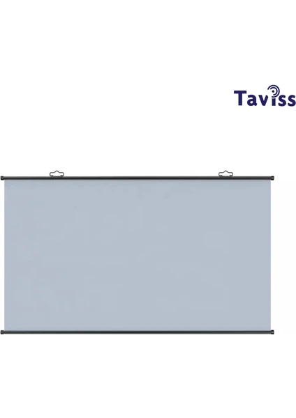 TAVİSS 100 İNÇ 221X124 CM Anti-Light Duvar Tipi Rulo Katlanabilir Projeksiyon Perdesi