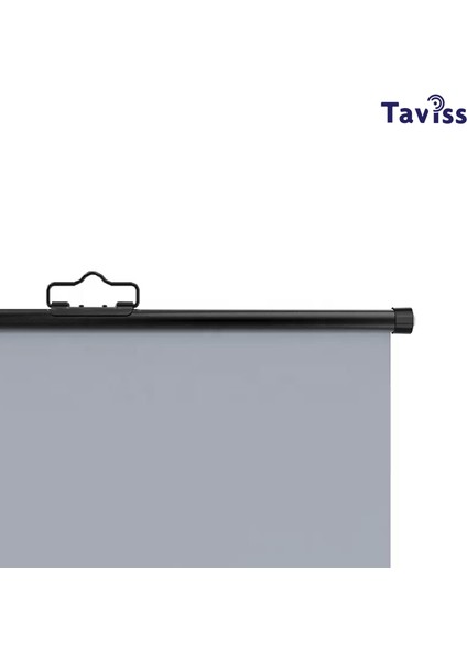 TAVİSS 100 İNÇ 221X124 CM Anti-Light Duvar Tipi Rulo Katlanabilir Projeksiyon Perdesi