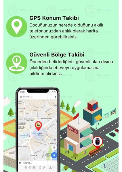 Sim Kartlı Konum Takipli Akıllı Çocuk Saati Gps Acil Durum Modlu Arama Yapan Kameralı Saat Kız Pembe