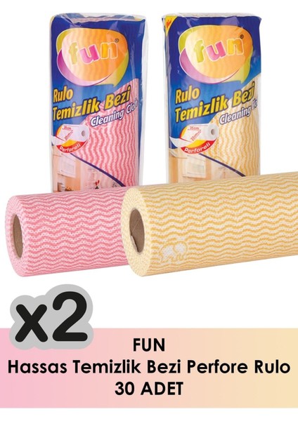 Hassas Temizlik Bezi Perfore Rulo 30 Yaprak - 2 Paket