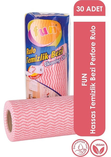 Hassas Temizlik Bezi Perfore Rulo 30 Yaprak - 2 Paket