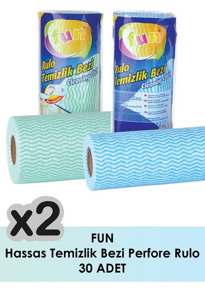 Hassas Temizlik Bezi Perfore Rulo 30 Yaprak - 2 Paket