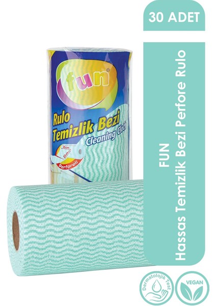 Hassas Temizlik Bezi Perfore Rulo 30 Yaprak - 2 Paket