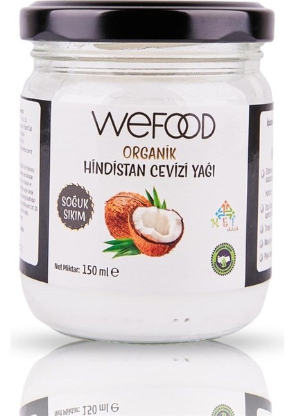 Organik Hindistan Cevizi Yağı 150ML