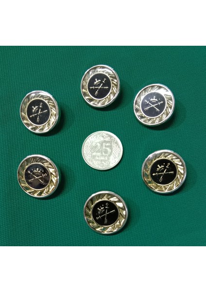 Blazer Çeket Düğmesi Silver 6 Adet