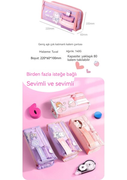 Büyük Kapasiteli Öğrenci Çocuk Kalem Kutusu (Yurt Dışından) indirimleri