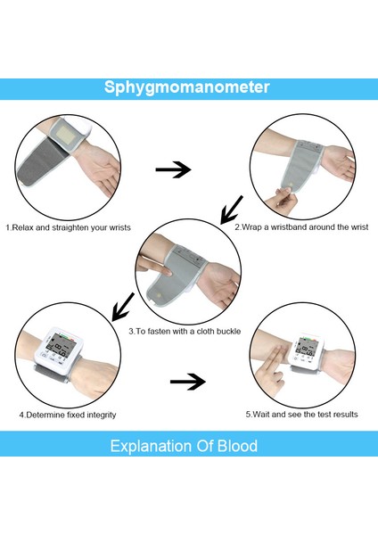 Bilek Tipi Elektronik Tansiyon Aleti - Beyaz (Yurt Dışından) indirimleri