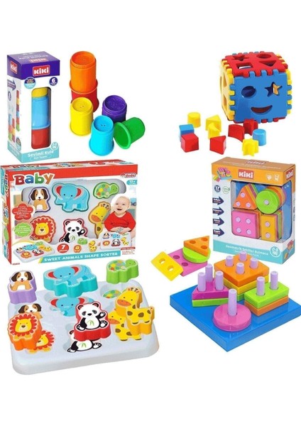 Sword Pazarlama Oyuncak Bultak Eğitici Geometri Şekiller Dizayn Kule Sevimli Hayvanlar Zeka Gelişti