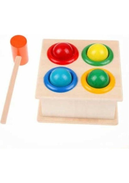 Istocyapimarket Ahşap 4'lü Çekiç Oyunu Hammer Case Çekiçli Tak Çak Oyunu fiyatları
