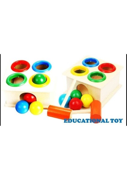 Istocyapimarket Ahşap 4'lü Çekiç Oyunu Hammer Case Çekiçli Tak Çak Oyunu modelleri