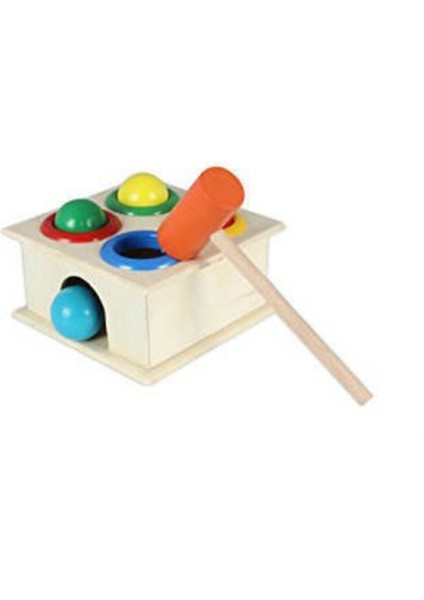 Istocyapimarket Ahşap 4'lü Çekiç Oyunu Hammer Case Çekiçli Tak Çak Oyunu fırsatları