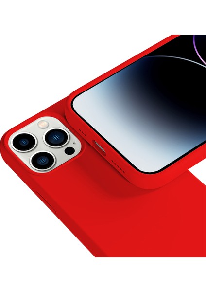 Buff iPhone 14 Pro Max Rubber S Kılıf Red