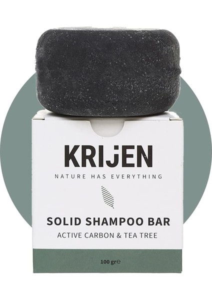 Aktif Karbon & Çay Ağacı Katı Şampuan 100 gr