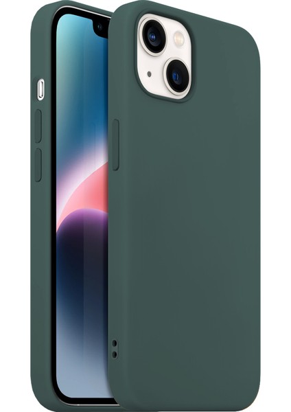 Buff iPhone 14 Rubber S Kılıf Dark Green
