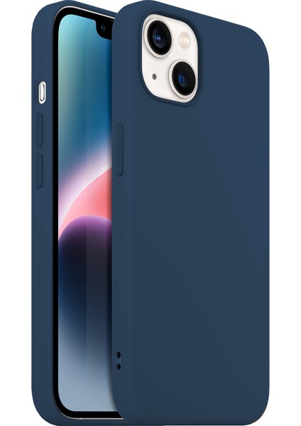 Buff iPhone 14 Rubber S Kılıf Navy Blue