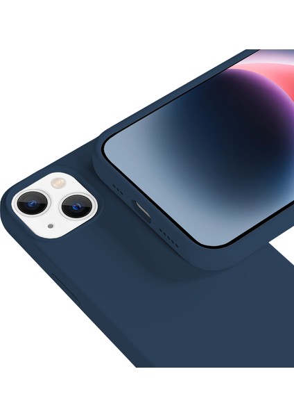 Buff iPhone 14 Rubber S Kılıf Navy Blue modelleri