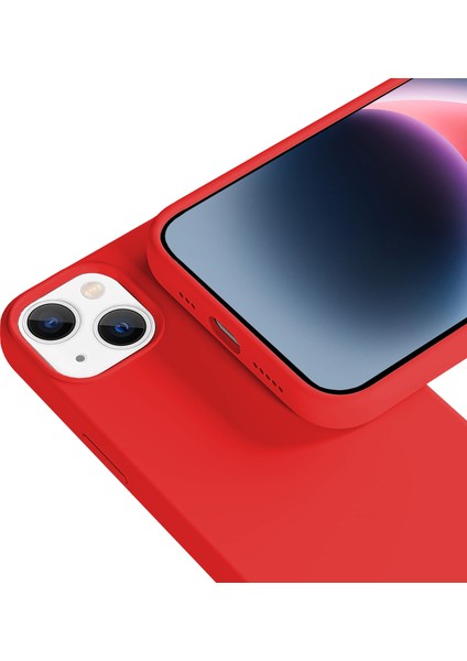 Buff iPhone 14 Rubber S Kılıf Red