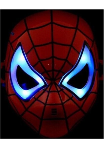 Marvel Spider-Man Büyük Set Örümcek Adam Figür Işıklı Maske Ağ Atan Eldiven Hediye Oyuncak