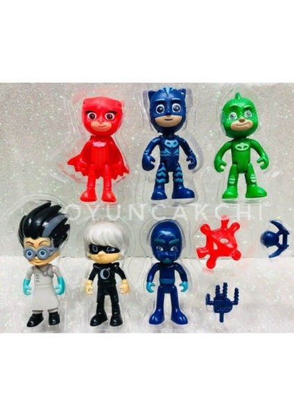 Pj Masks Pj Maskeliler Pj Mask Pija Maskeliler Oyuncak Figür Seti 10 Parça Pj Masks