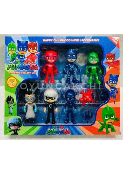 Pj Masks Pj Maskeliler Pj Mask Pija Maskeliler Oyuncak Figür Seti 10 Parça Pj Masks