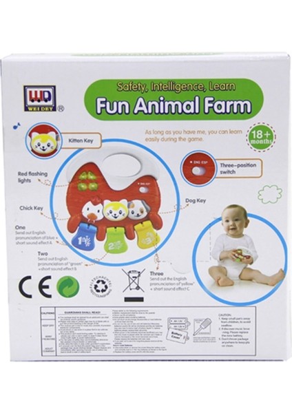 Weidey Mini Hayvanlı Sesli Işıklı Oyuncak
