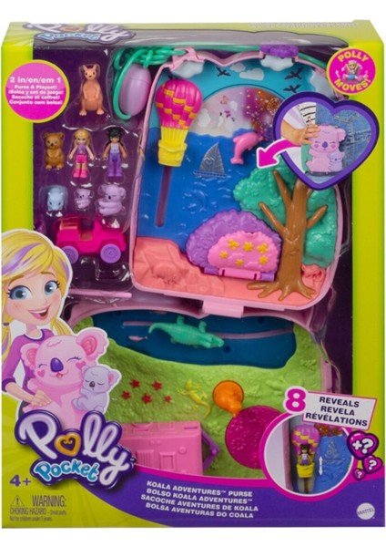 Polly Pocket Çanta Olabilen Micro Oyun Setleri GKJ63-GXC95-PEMBE Koala GKJ63-GXC95-PEMBE