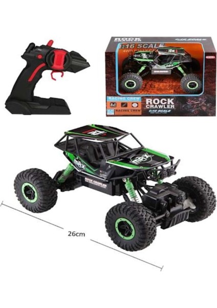 Rock Crawler Uzaktan Kumandalı Buggy Jeep 4x4 Araba 1:16 Ölçek (Büyük)