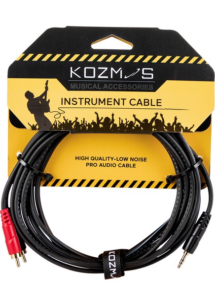 KCL-227-3M Stereo 3,5mm - 2 x Rca / 3mt Kablo