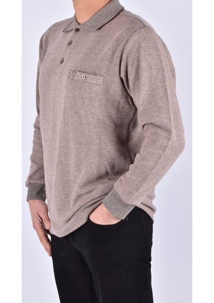 780 Polo Yaka Sweat/Bej/M