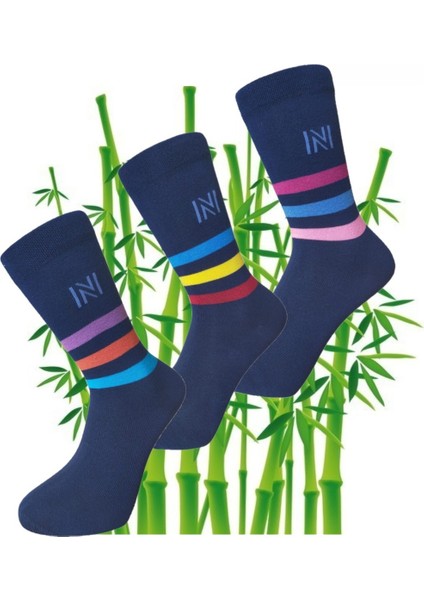 Çorap (ART.13296) Bambu 3li Set Unisex Soket Özel Kutulu Dikişsiz Confort Lastik
