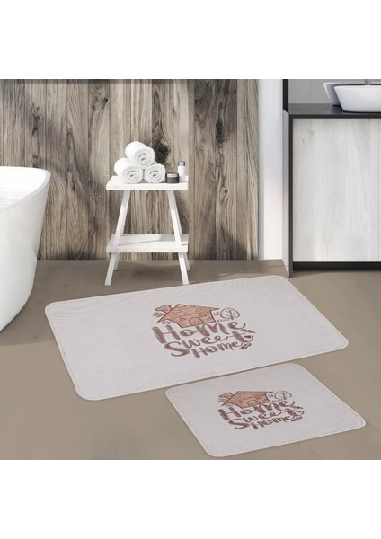 Sweet Home 2li Banyo Paspas Takımı