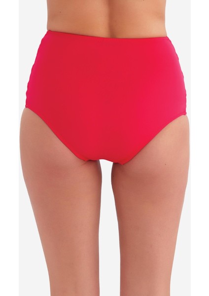 63047 Kırmızı Yüksek Bel Bikini Altı