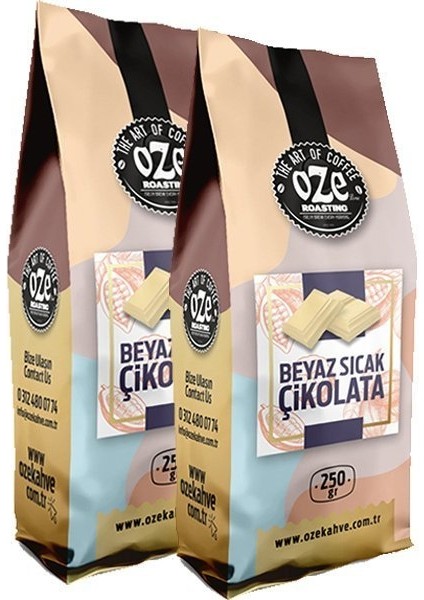 Beyaz Sıcak Çikolata Tozu 250 x 2 gr