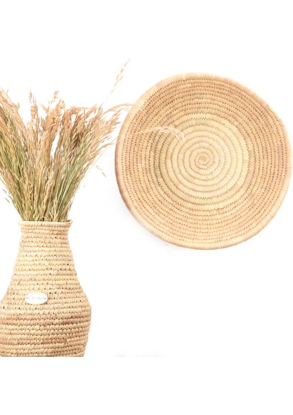 Festuca Hasır Duvar Tabağı Ekstra Büyük Boy_ 50 cm