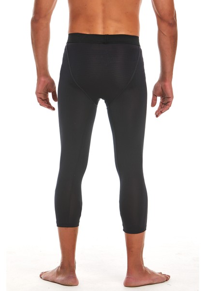 Athletic Erkek Siyah Basketbol Spor 3/4 Tayt fırsatları