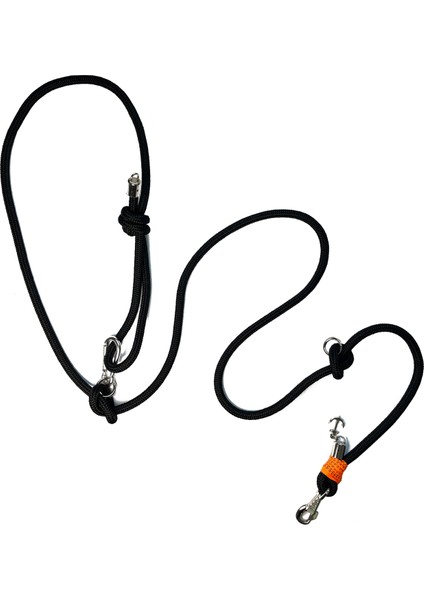 Siyah Hands Free Koşu ve Yürüyüş Gezdirme Tasması