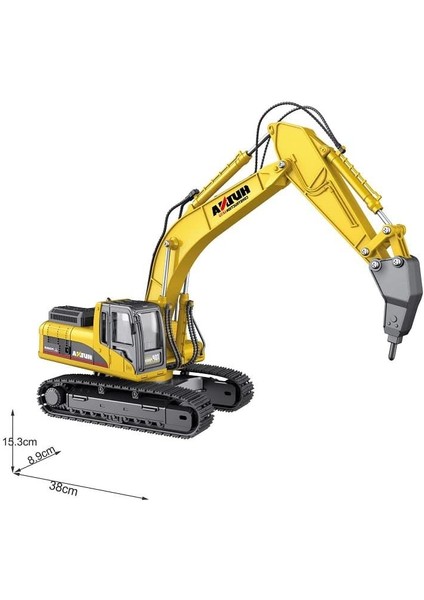 Huına 1/40 Yüksek Kalite Ekskavatör Kırıcı Ataşmanlı Delici Matkap 1911 - Diecast Metal Iş Makinası ( Kumandalı Değildir ) indirimleri