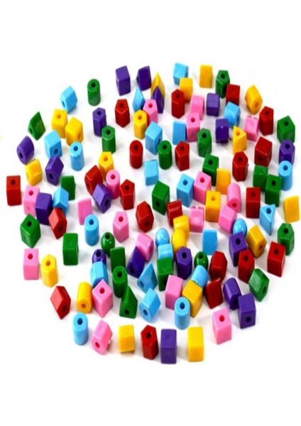 Geometrik Şekiller Okul Öncesi Eğitim Ince Motor Gelişim Karışık Plastik Boncuk 1 kg fırsatları