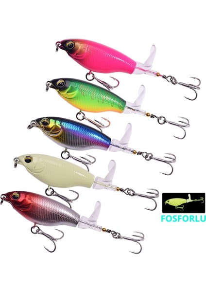 Olta Balıkçılık 7.5cm 6gr Süper Yüzücü Popper Rapala Yem indirimleri