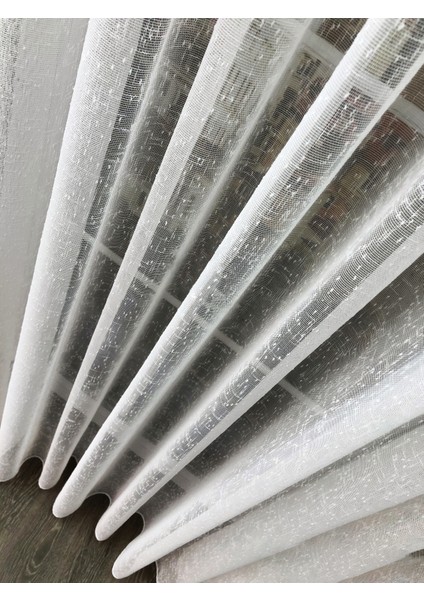 Taç Kullanıma Hazır Puanlı Keten 1/3 Sık Pile Tül Perde Tek Kanat - Ekru 100 x 240 cm fiyatları
