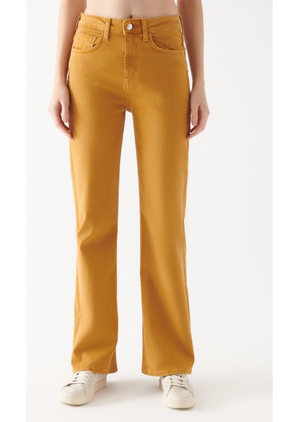 Kadın Victoria Hardal Sarı Jean Pantolon 101072-83779 fırsatları