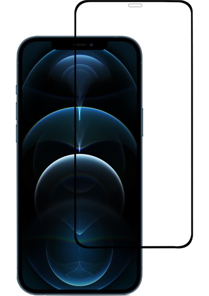 Apple iPhone 12 Pro Max Kırılmaz Cam 5d Premium Safir Curve Tam Kaplayan Kavisli Ekran Koruyucu